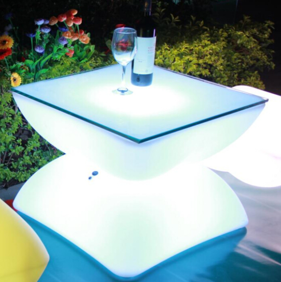 حديقة في الهواء الطلق للماء LED طاولة مزدوجة (G019)