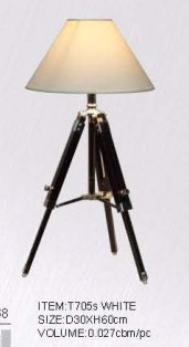 مصباح طاولة فندق مصباح ترايبود خشبي قاعدة الجدول (KAT705S)