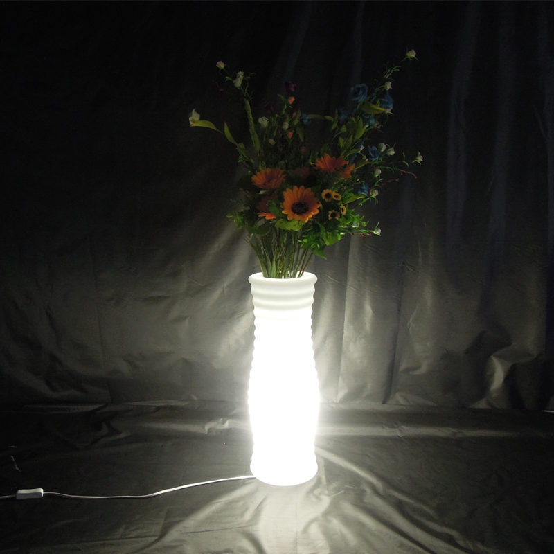 زخرفة مزهرية مضيئة LED مستديرة للماء (F003)