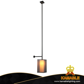 مصباح جداري لجناح الفندق، مصباح حائط بتصميم ظل مزدوج من القماش (MB81630)