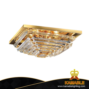 مصباح سقف شفاف مطلي بالذهب على الطراز الأوروبي (KAWL-09)