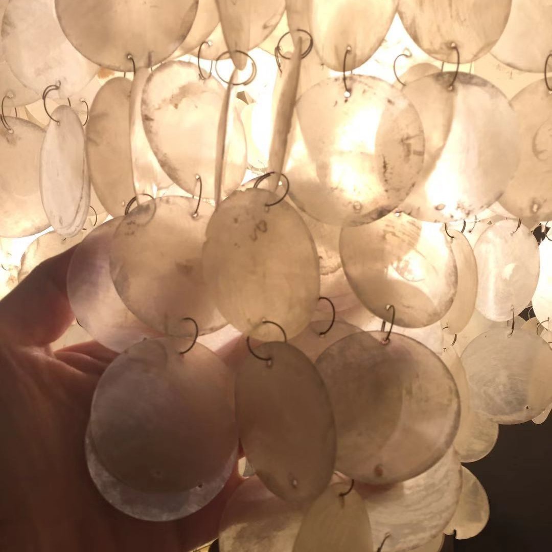 مصباح معلق على شكل نحاسي زجاجي دائري دائري في المنزل (1710D45)