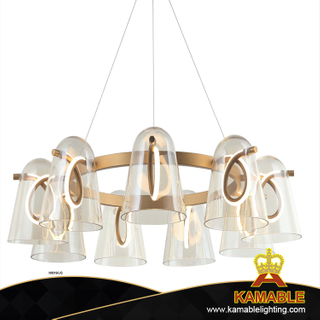 تصميم خاص الإضاءة الحديثة الحديد هلام السيليكا النحاس قلادة الإضاءة (KAH0019 / L / G) 