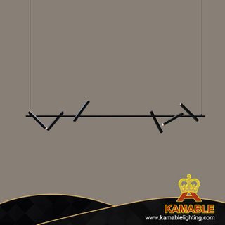 ضوء معلق معدني أسود غير لامع من سلسلة Point (KA8920-6)