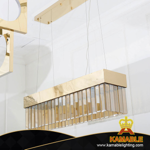 مصباح سقف مستطيل الشكل بقاعة الضيوف الذهبية (KA516-PS)