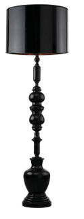 مصباح الأرضية الدائمة الطابق النسيج الأسود للفندق (ML80100-1-550)