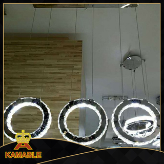 الديكور التقليدي الكريستال والفولاذ المقاوم للصدأ قلادة ضوء LED (KA10025-3)