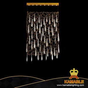 حديد ذهبي مع إضاءة أكريليك ظل (KA326-8F)