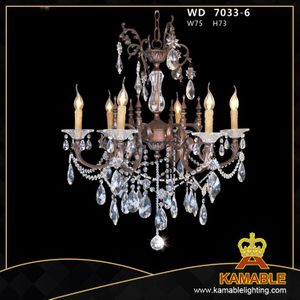 الصفحة الرئيسية ثريا زخرفية من الكريستال النحاسي (WD7033-6)