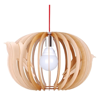 الداخلية قلادة مصباح فانوس خشبي ديكور بيضاوي (LBMP-NL)
