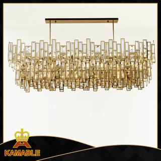 مصباح كريستالي عصري من الفولاذ المقاوم للصدأ للاستخدام المنزلي (KAP17-025)