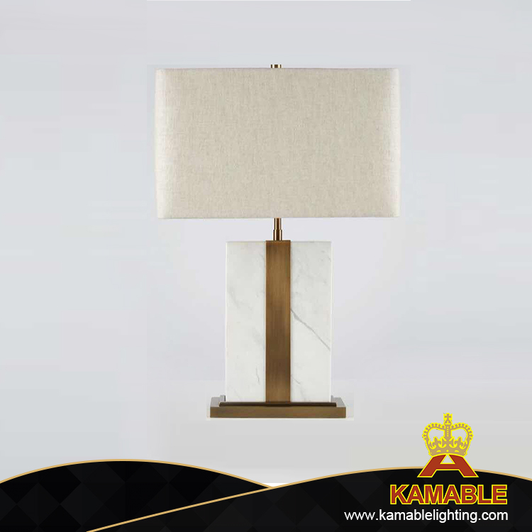 داخلي أبيض غير القابل للصدأ أقمشة الظل الجدول الإضاءة (KA827827)